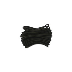 Corde élastique noire Diam. 2.5mm   bobine de 10 m