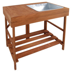 Table à rempoter en bois