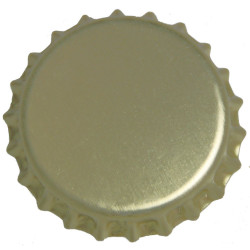 100 dopjes goudkleurig, voor flessen, diameter 26 mm