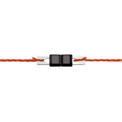 Litzclip connector in roestvrij staal. 3mm draad (10 stuks)
