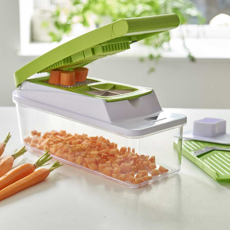 Mandoline verte avec bac récupérateur Pradel France® Mandoline verte avec bac récupérateur Pradel France®