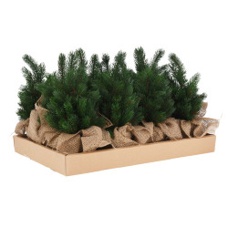 Kunstkerstboom in jute pot...