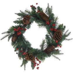 Couronne Noël 45cm pommes...
