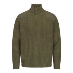 Pull zippé Gardham Vert...