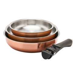 Set 3 poêles inox...