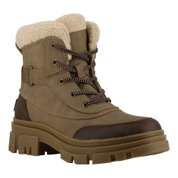 Bottines fourrées taupe...