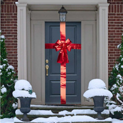 Rode strik deur 33x42cm...